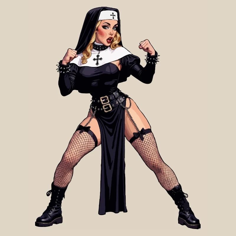 Super-Ehefrau-Nonne