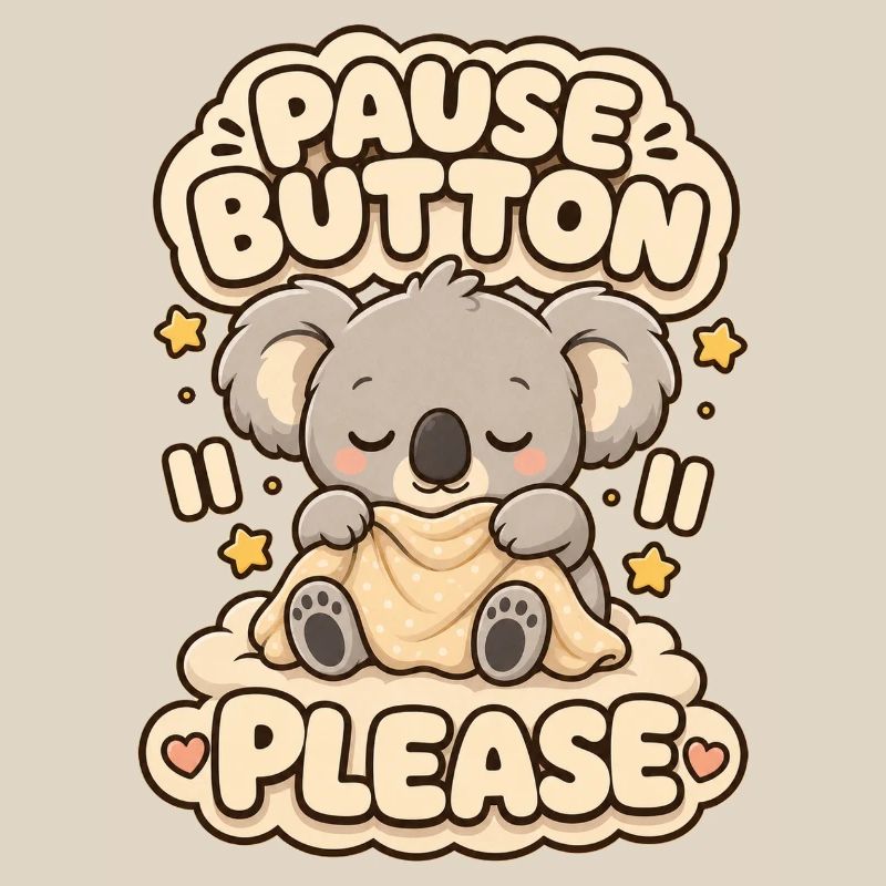 Pause Button Please Koala