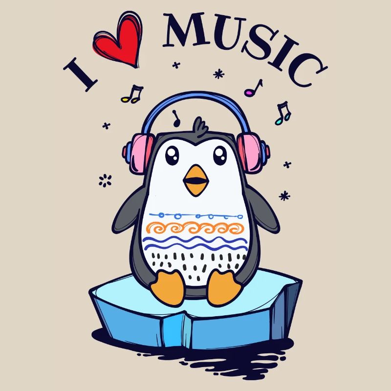 Seevogel Cool Herz PinguinTier Statement