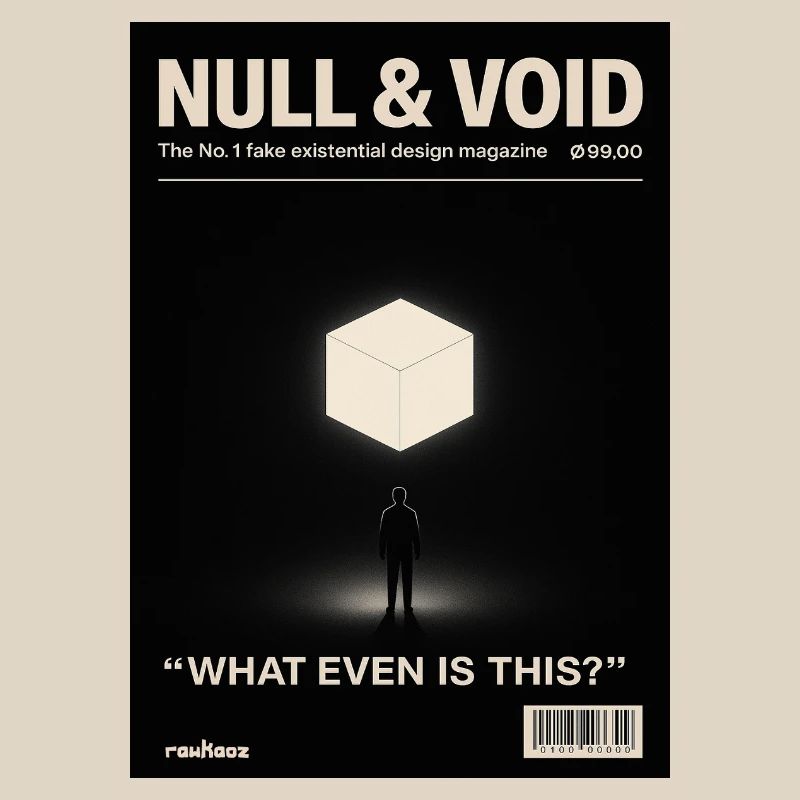 Cube d’existence zéro vide Qu’est-ce que c’est de toute façon