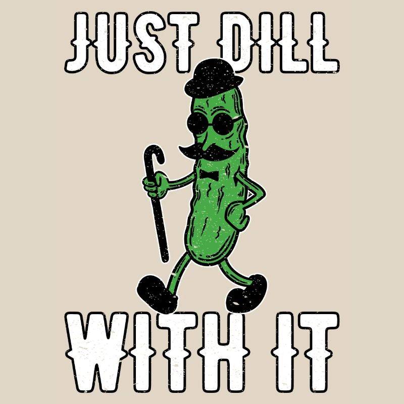 Amusez-vous simplement avec la moustache rétro rétro de concombre