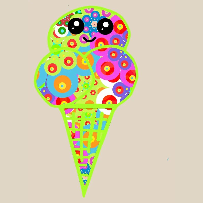 Retro Eis Vintage Kinder Kind 60er 