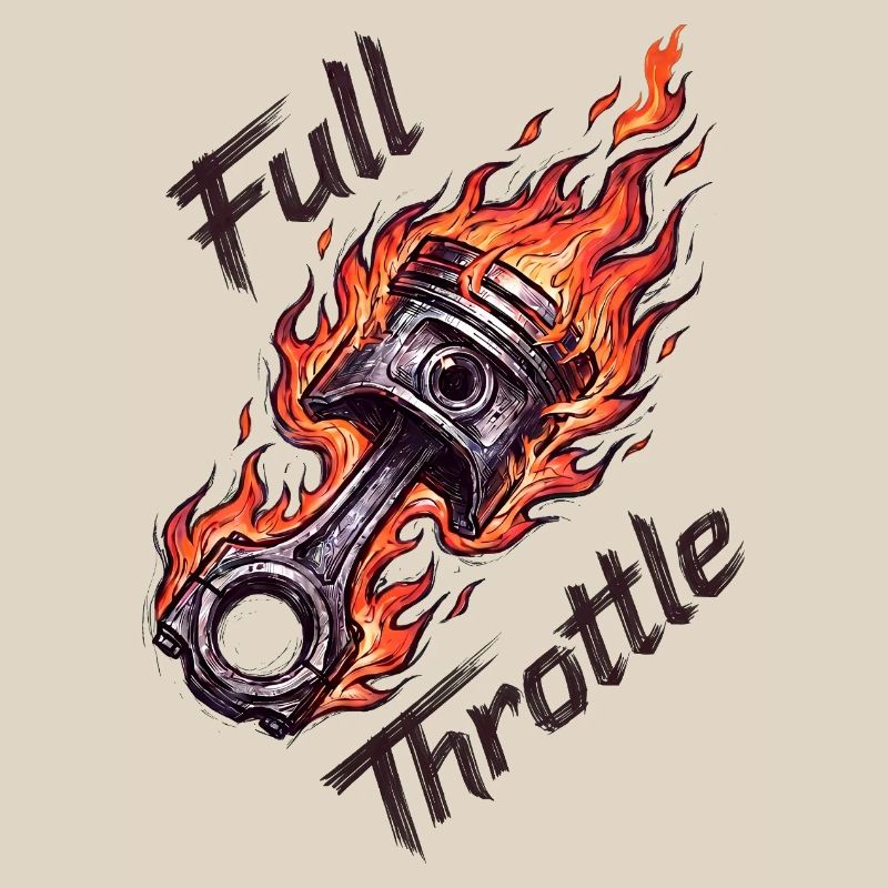 Piston à pleine accélération