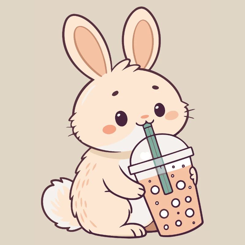 Rabbit Bubble Tea Sweet