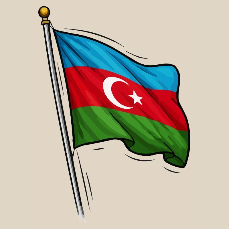 Conception du drapeau de l’Azerbaïdjan