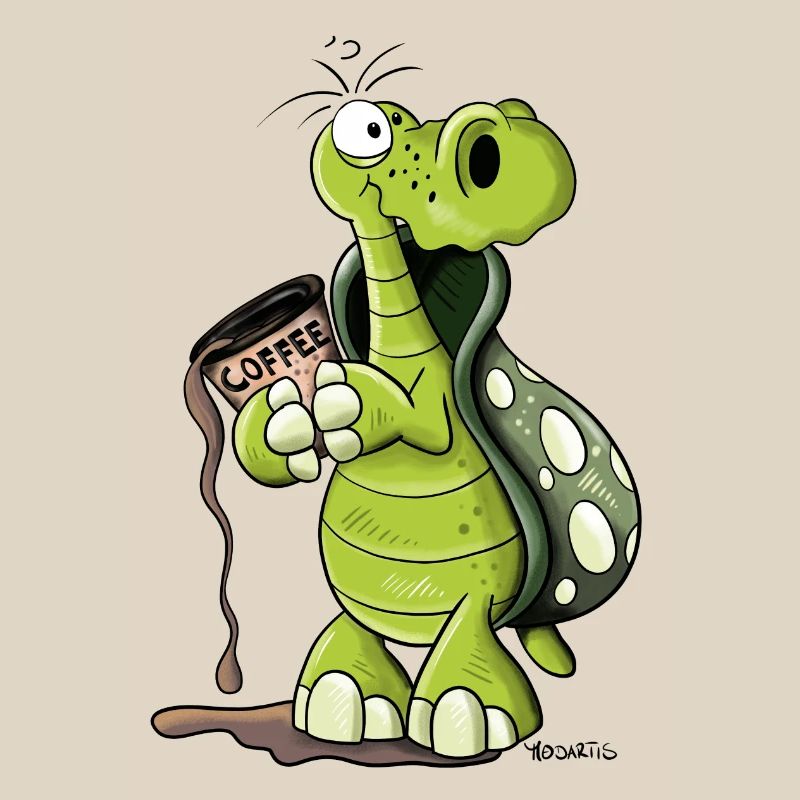 Turtle needs coffee