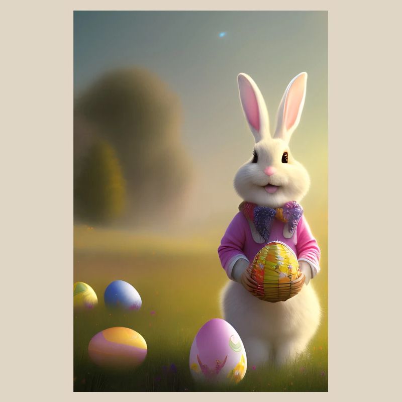 Easter Bunny with Easter Eggs