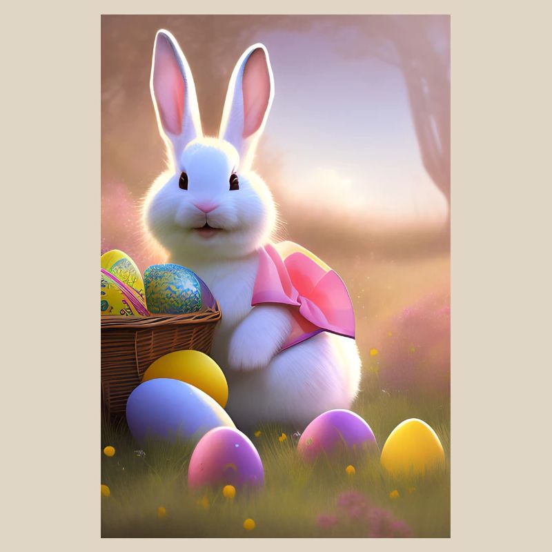 Easter Bunny with Easter Eggs