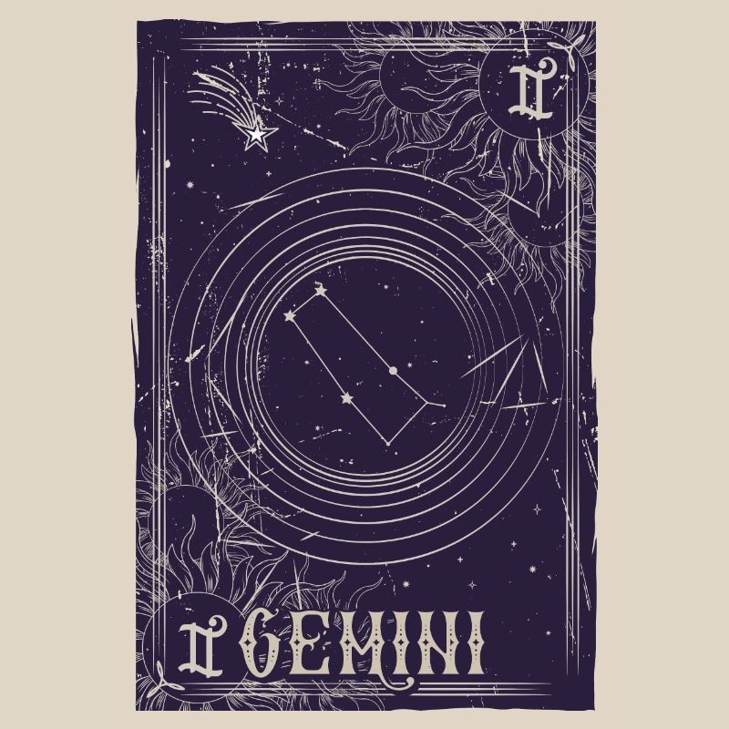 Gemini Constellation Night Zodiac