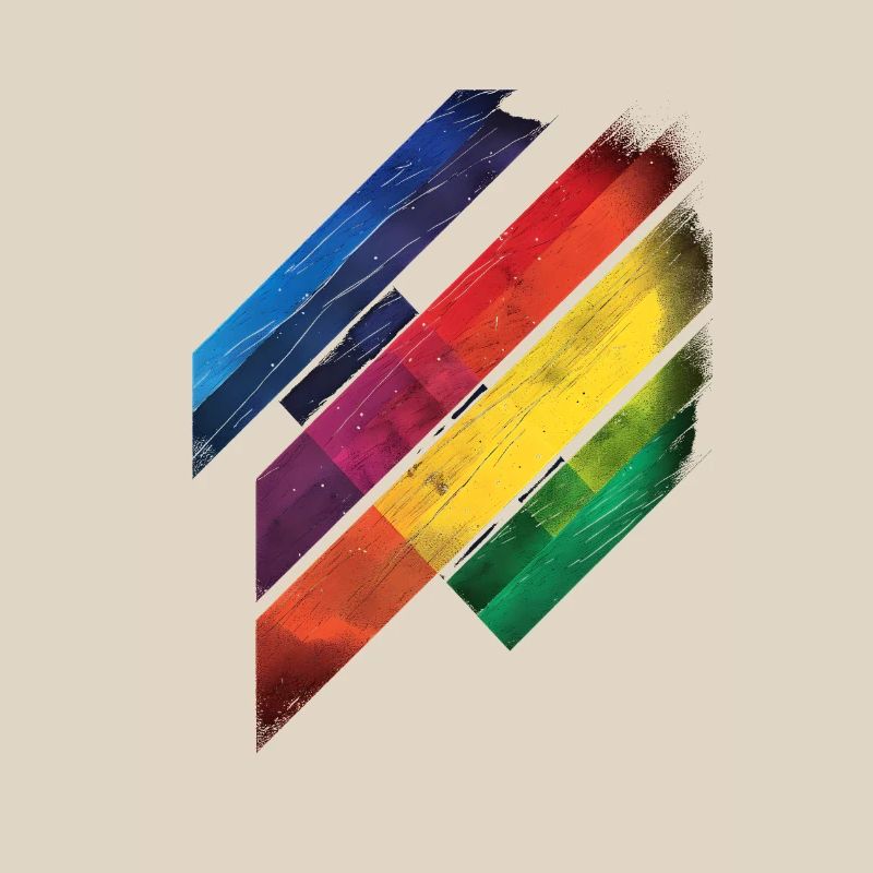 Abstraktes Regenbogen Pride Tornado Design - Lebendig