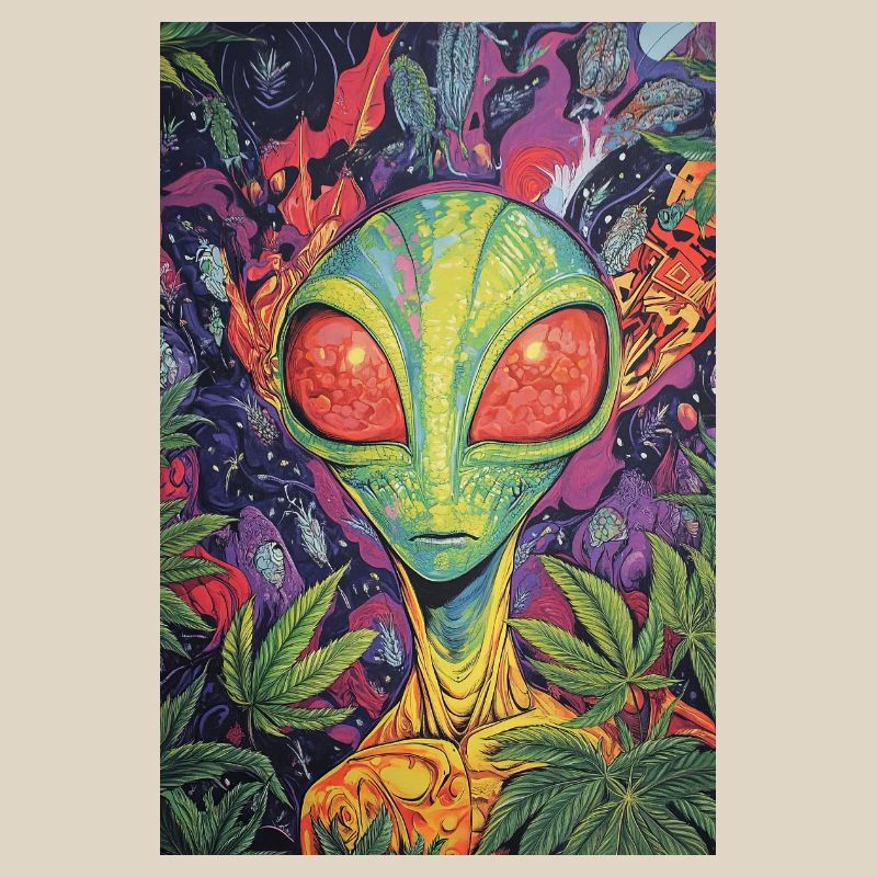 Psychedelic Alien Neon Jungle