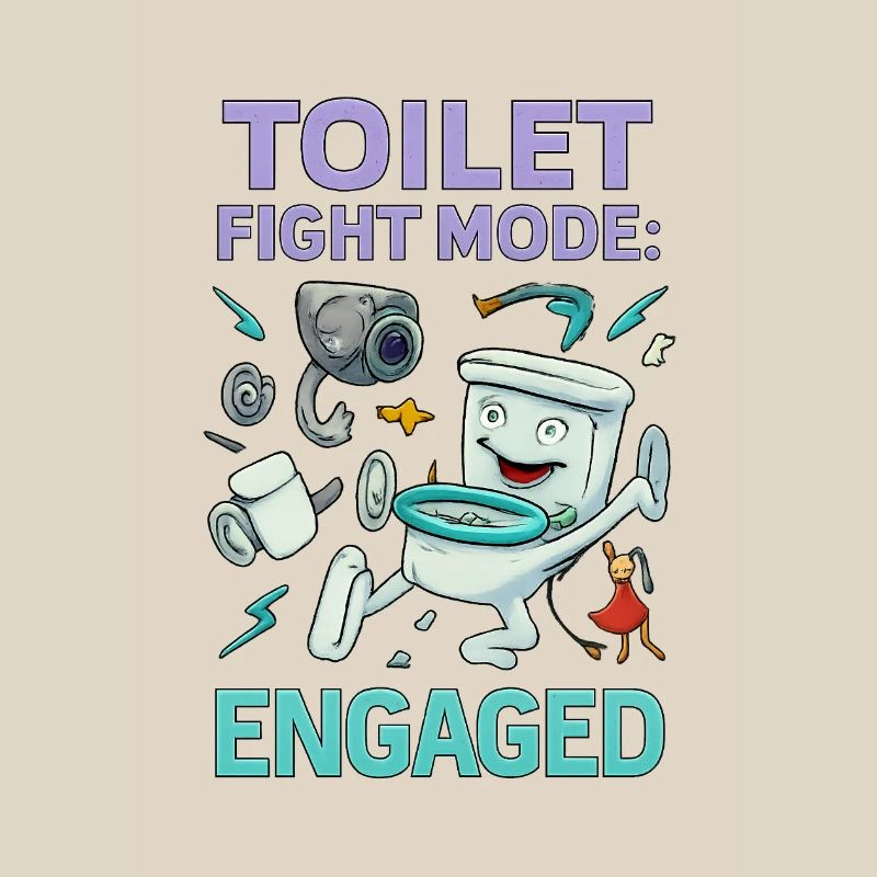 Toilettenkampf-Modus – Absurdes Hirnfäule-Design