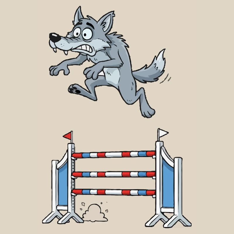 Wolf jumping champion