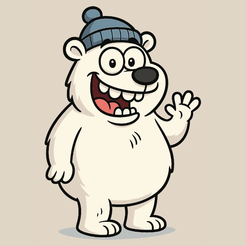 Ours mignon avec un chapeau