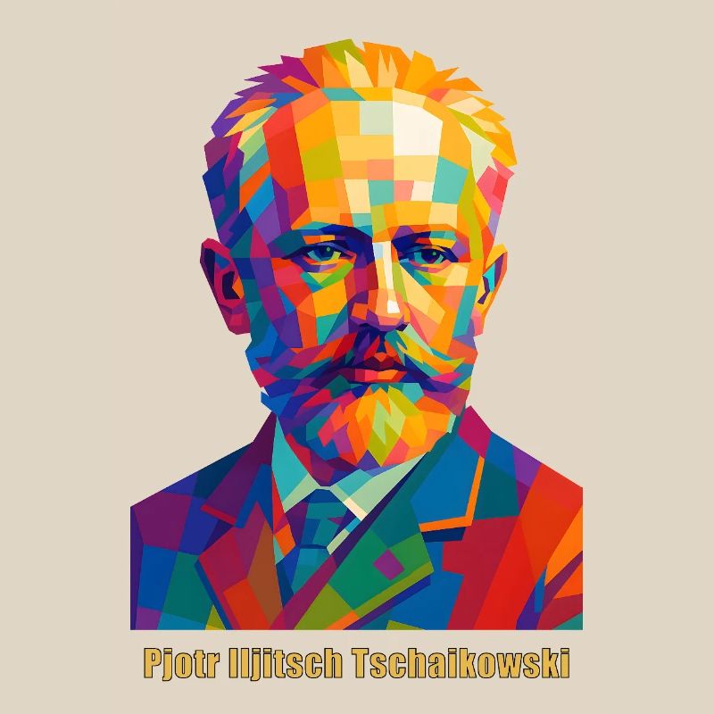Farbige Gemälde-Ikonografie von Tschaikowski
