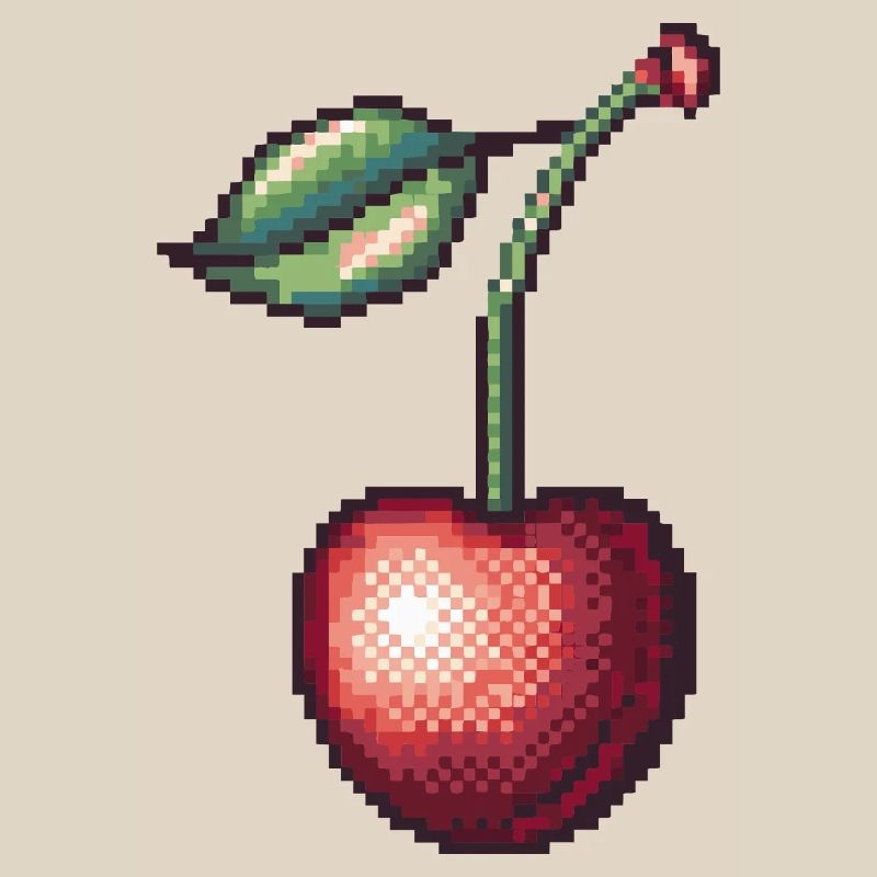 Retro Pixel Kirsche