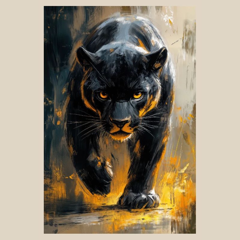 Illustration eines Panthers