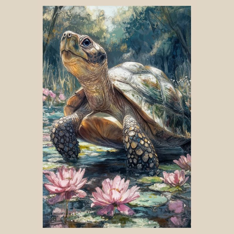 Illustration einer Schildkröte
