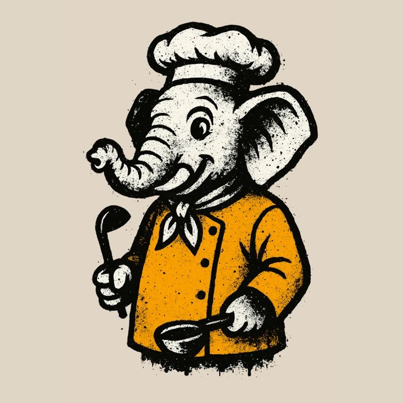 Cuisinier Chef Éléphant