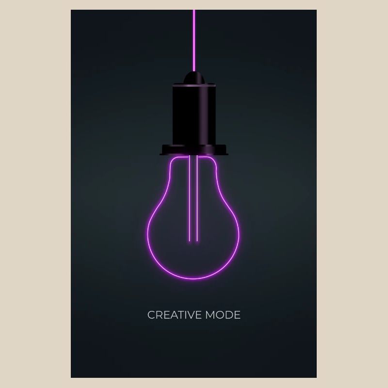 Affiche Créative de Mode Néon