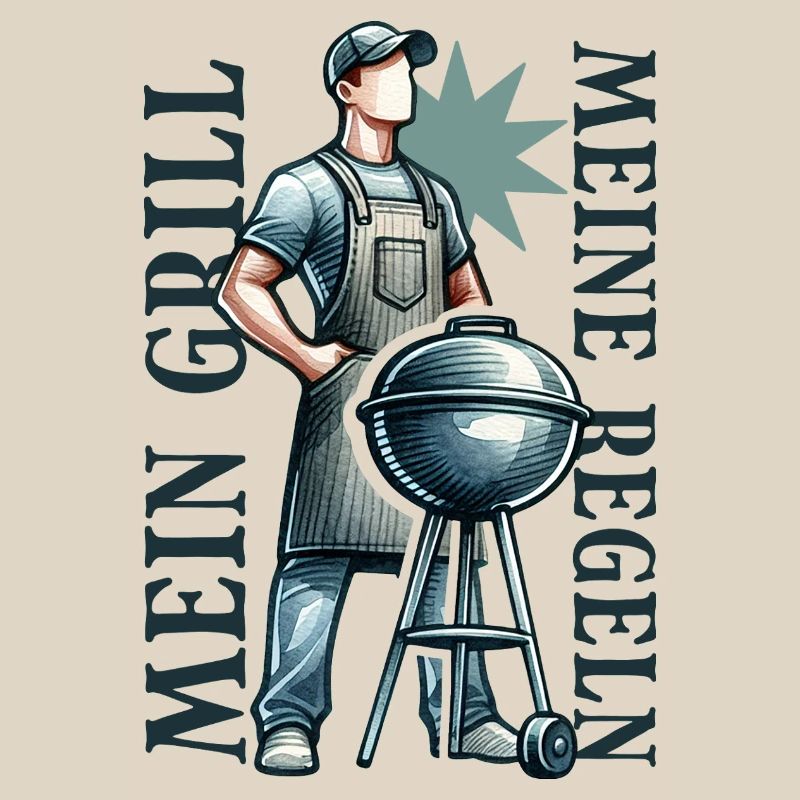 My Grill My Rules BBQ Grill Master Dad