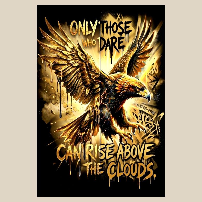 Eagle Poster Motivation Saying Mural