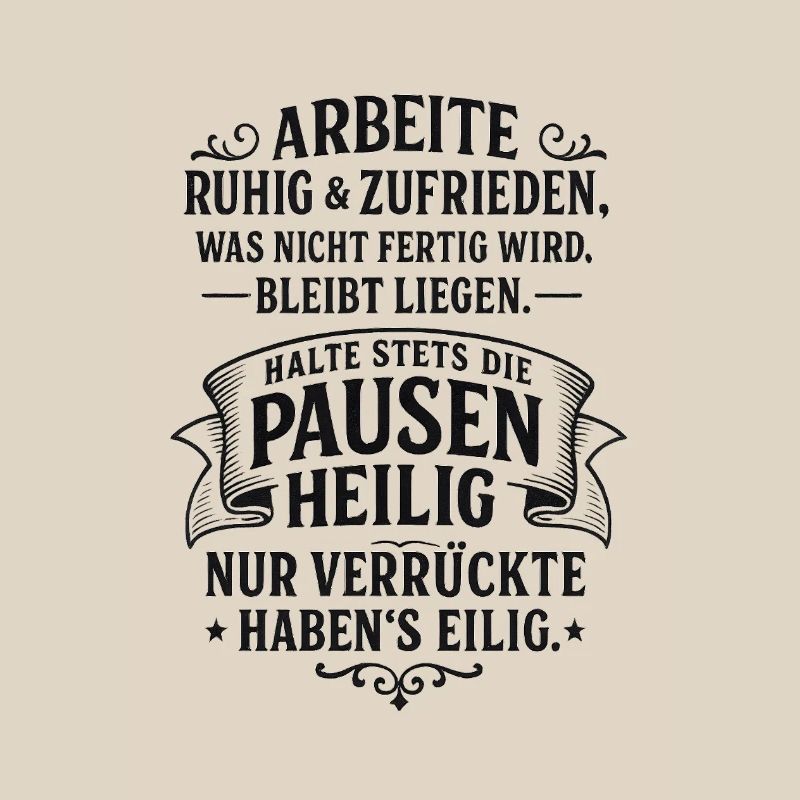 ARBEIT klingt besser - Coole Spruch Geschenk Idee