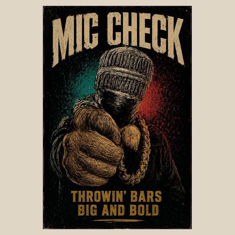 Mic Check Bold Throwin' Bars