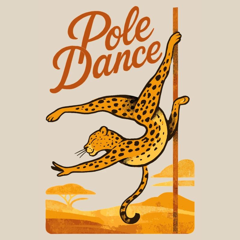 Pole Dance Leopard Pole Dancer Gift