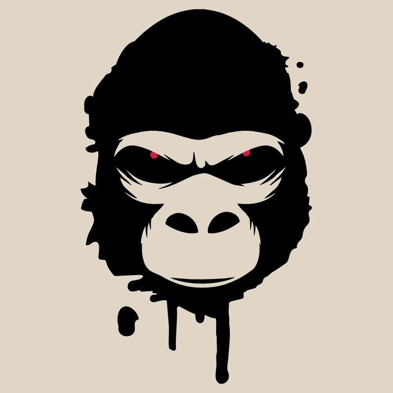 gorilla head Graffiti
