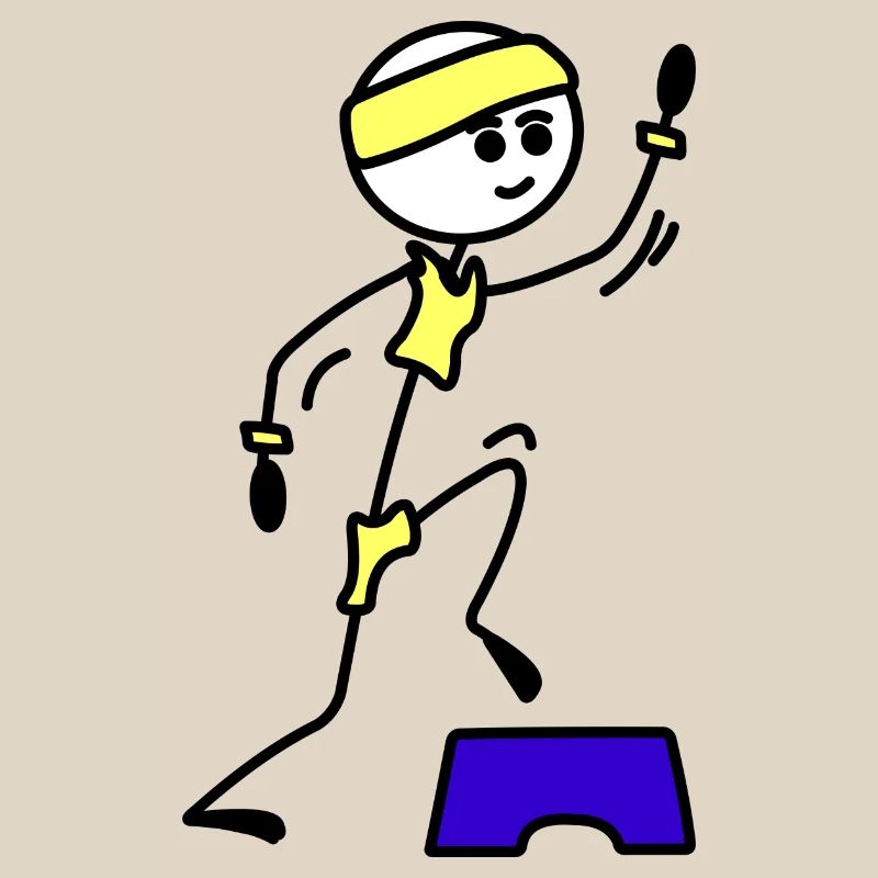 Schritte oder Aerobic Mädchen Trainingsübung