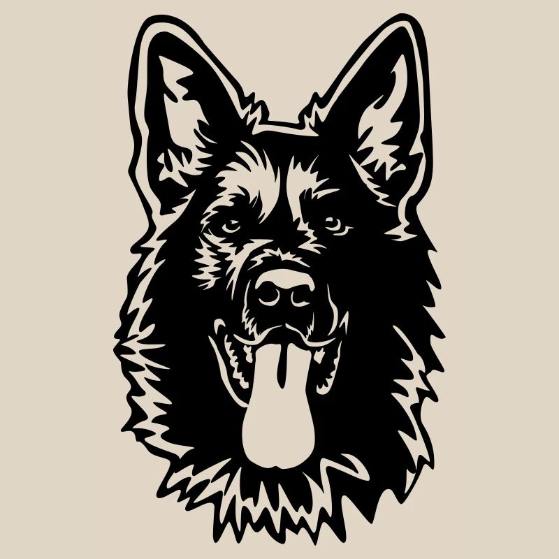 German Shepherd Head