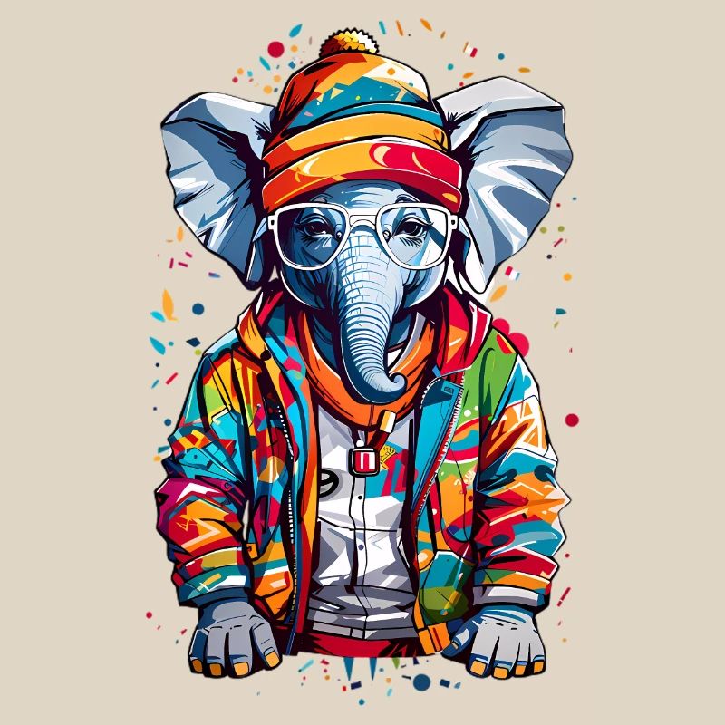 Éléphant cool