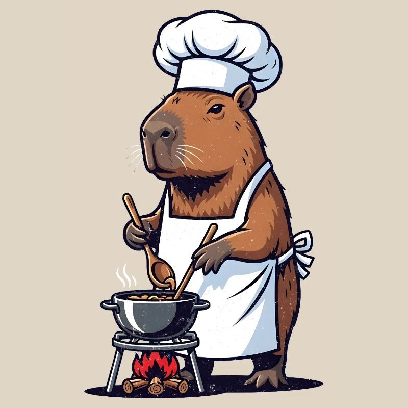 Chef Capybara Chef at the Pot