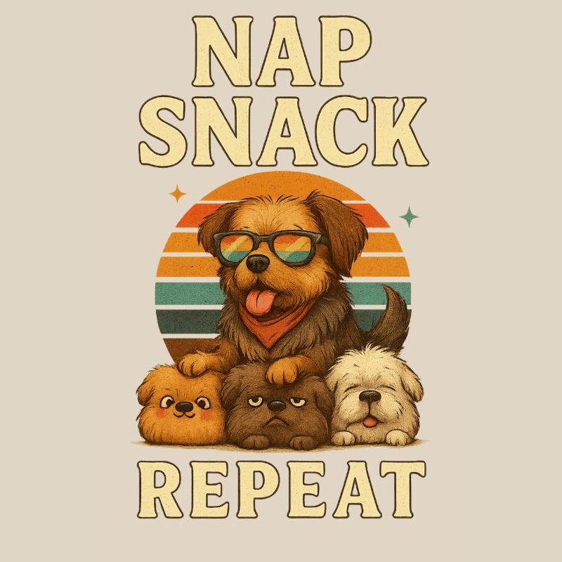 Nap Snack Repeat: Hunde Sunset
