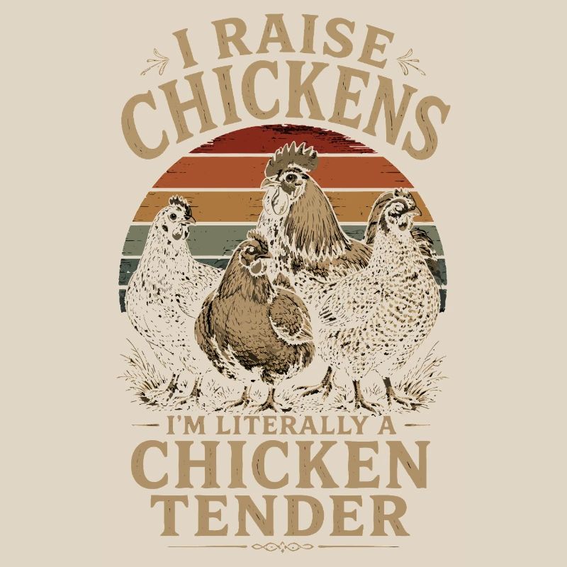 Humor Poules – Ich bin buchstäblich eine Chicken Tender Vin