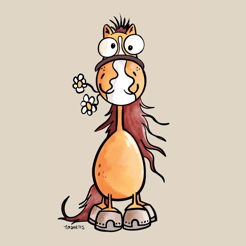 Da steht ein Pferdchen