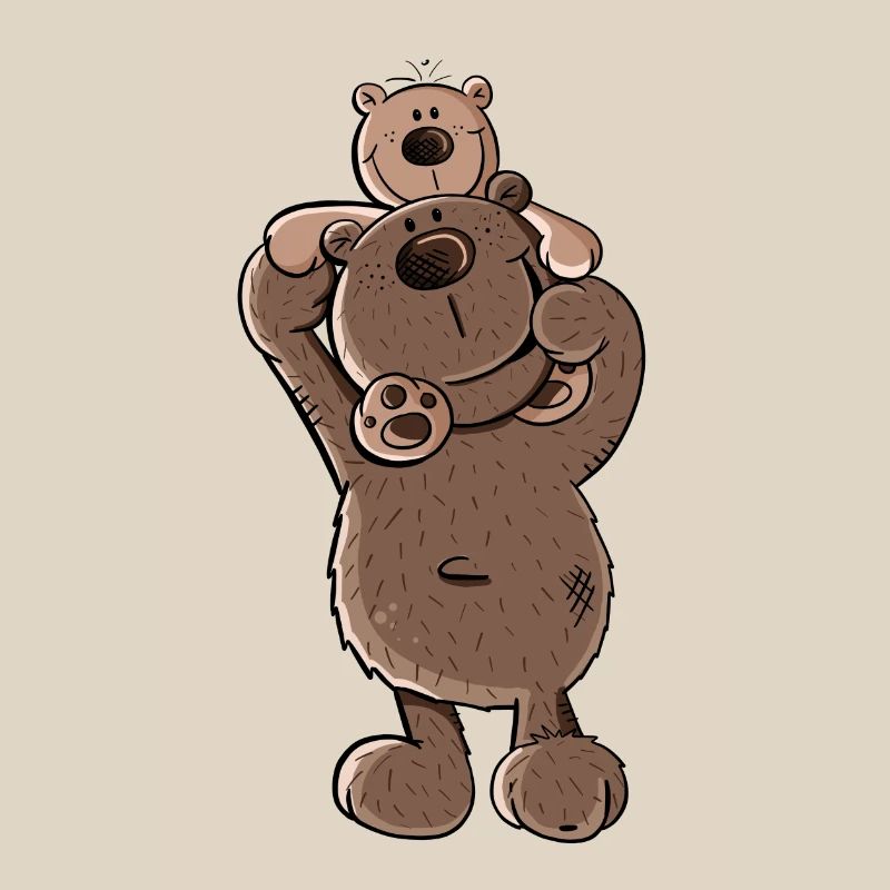 Bärenpapa oder Bärenbruder I Geschwister I Papa