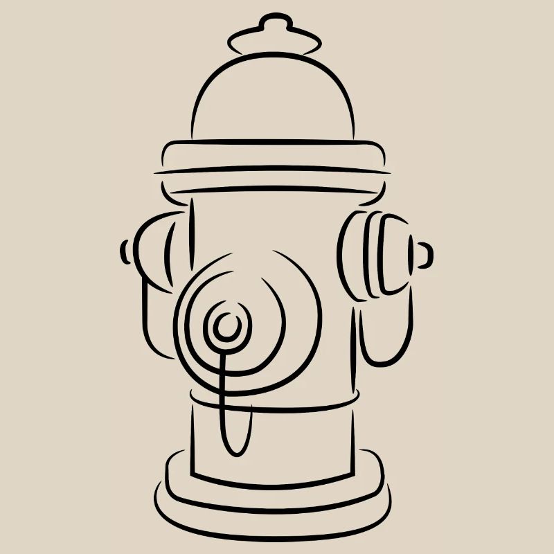 Sketch fire hydrant