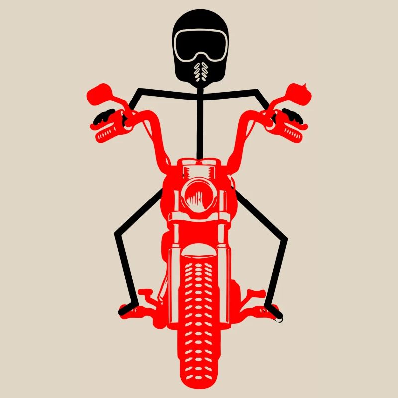 Black stickmen with red engine