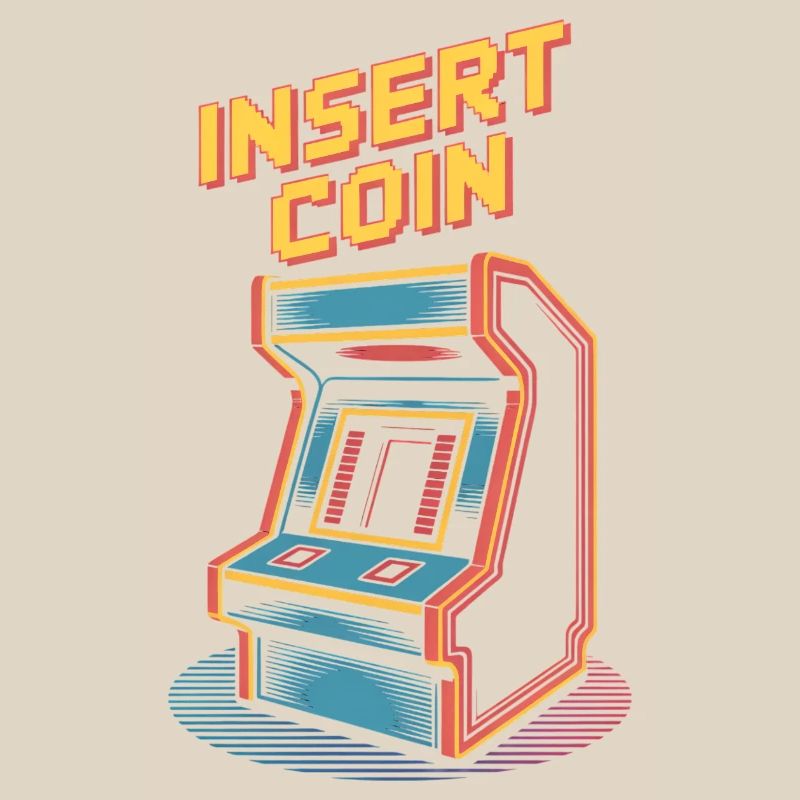Machine de jeu d'arcade rétro à insérer dans une pièce