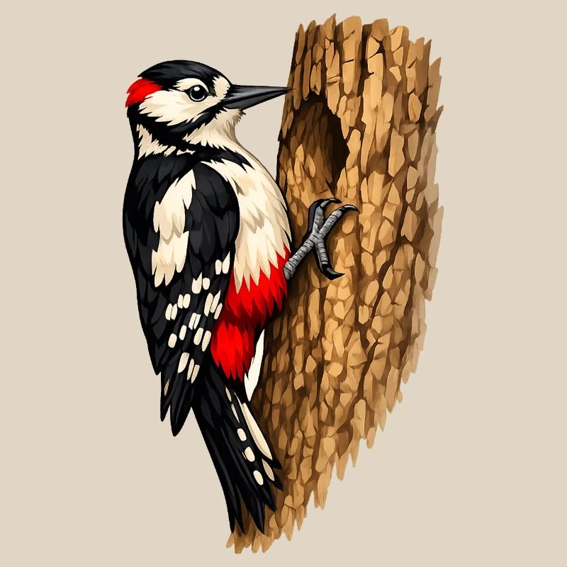 Specht im Baum