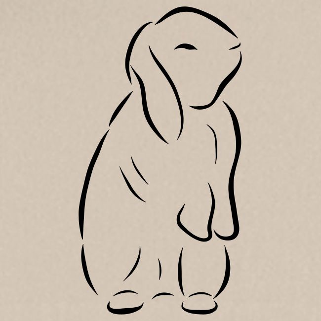stehendes Häschen Hase Kaninchen Zwergkaninchen