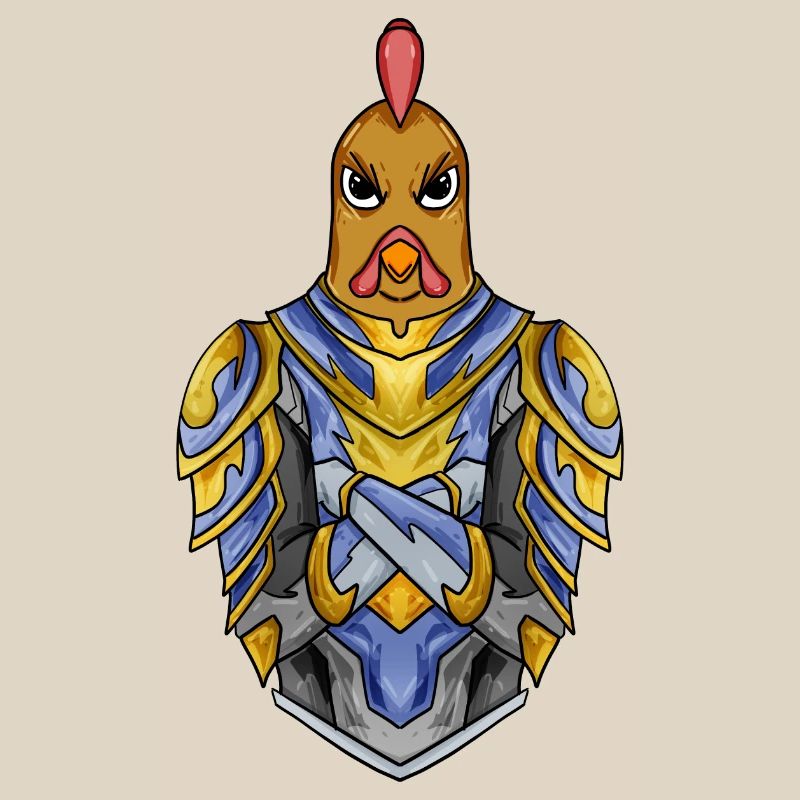 Knight Chicken with Armor Crusader