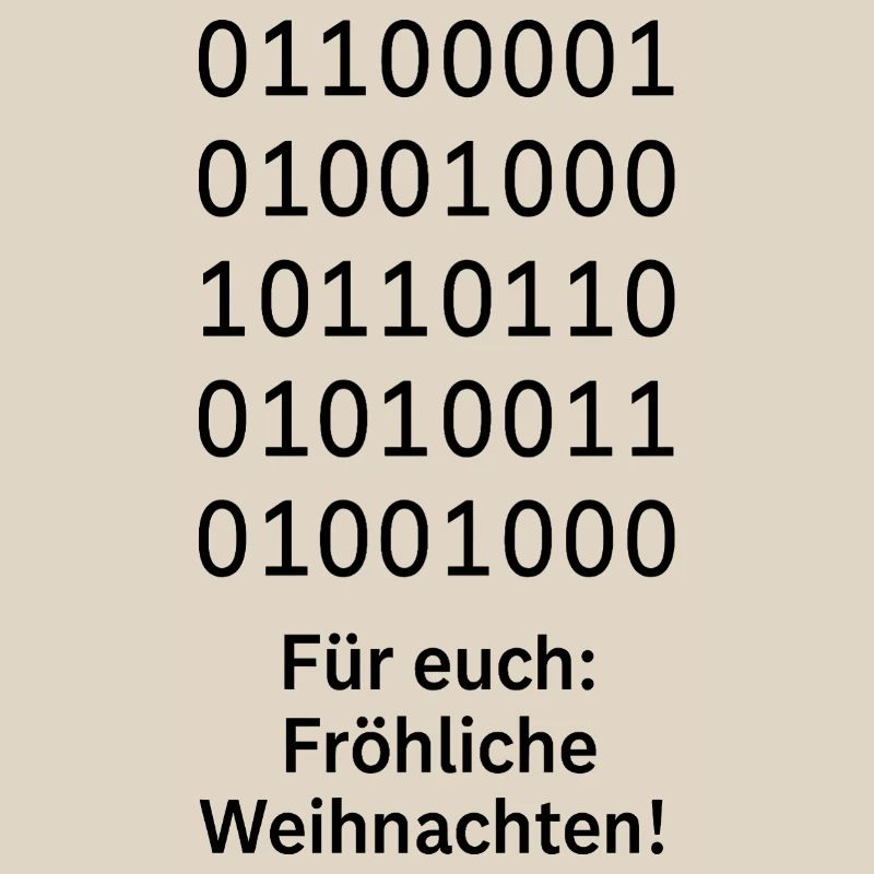 Binary Code Weihnachtszauber