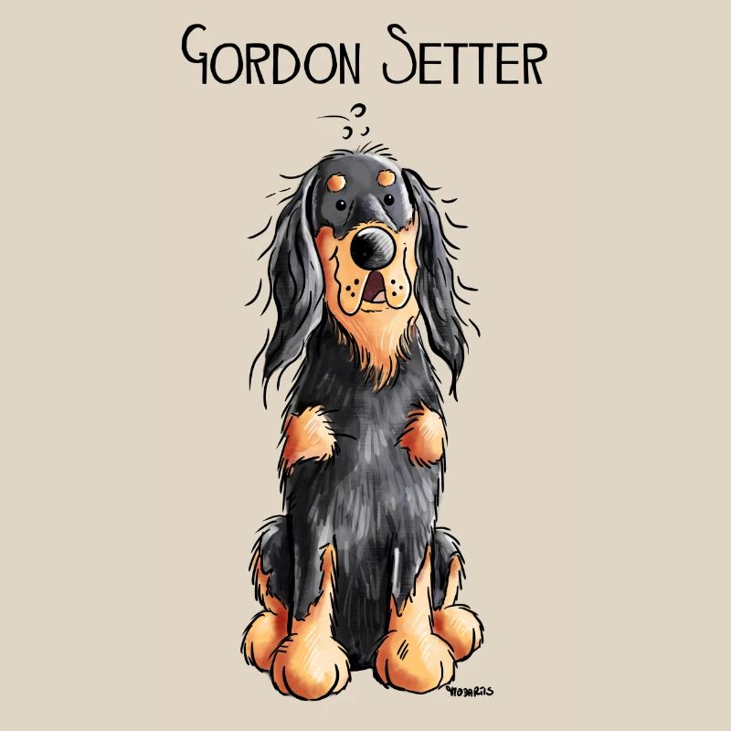 Funny Gordon Setter - Hund - Comic - Hunderasse