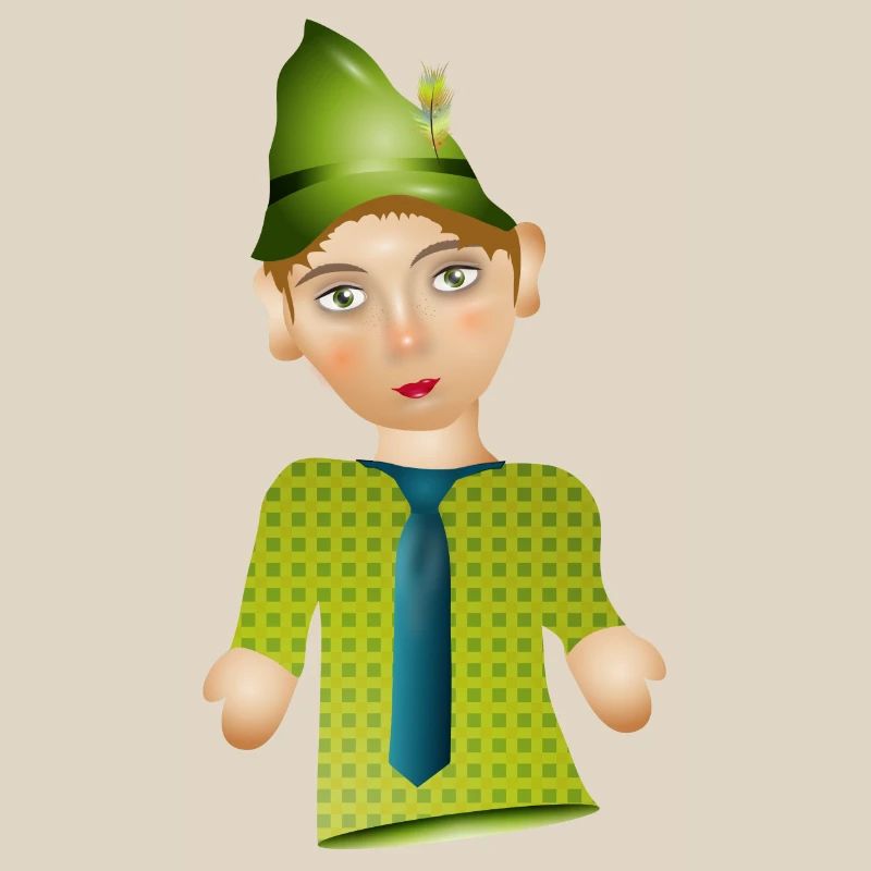 Der Seppel oder auch Seppl als Puppen Figur