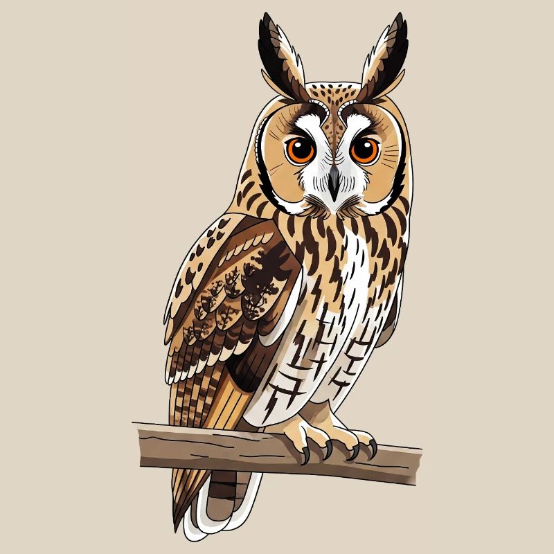 Long-eared Owl Asio Otus