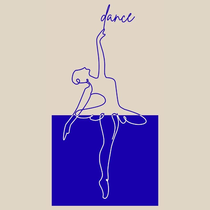 Blue Line Ballet Danse de forme minimale