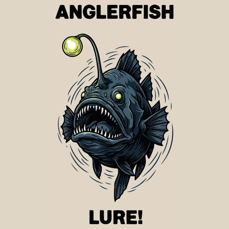 Abyssal monkfish Lure anglerfish